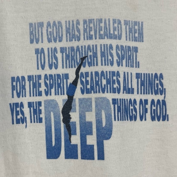 Badger Sport Large Deeper Jesus Baseball Tee Corinthians Graphic - Picture 4 of 7